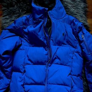 Preowned Boys Ralph Lauren Hooded Puffer Size Large